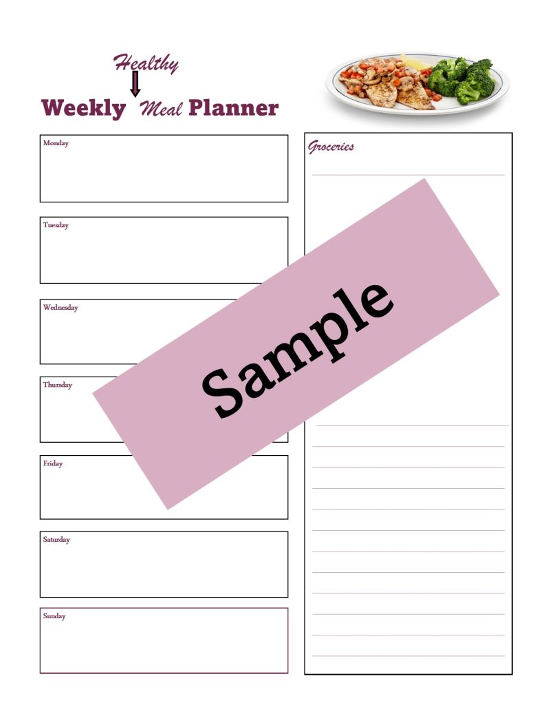 meal planner printable